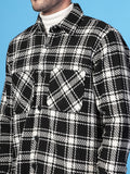 Men Winter Wear Check Shacket | CHKOKKO