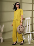 Women's Lime Green Casual Summer Co-ord Set