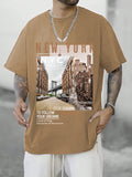 Men Cotton Printed Oversized Fit Half Sleeves T-Shirt