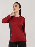 Women's Round Neck Active Wear Sports T-Shirt | CHKOKKO