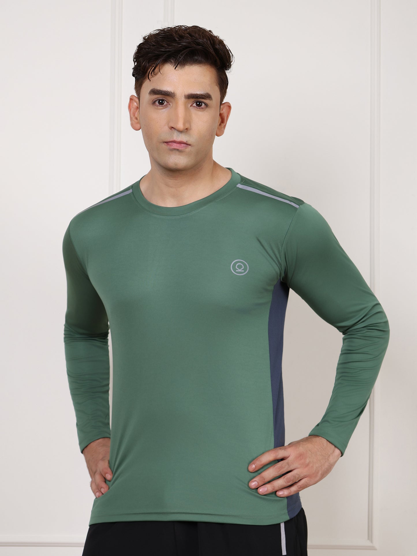 Men's Regular Dry Fit Gym Sports T-Shirt Light Green