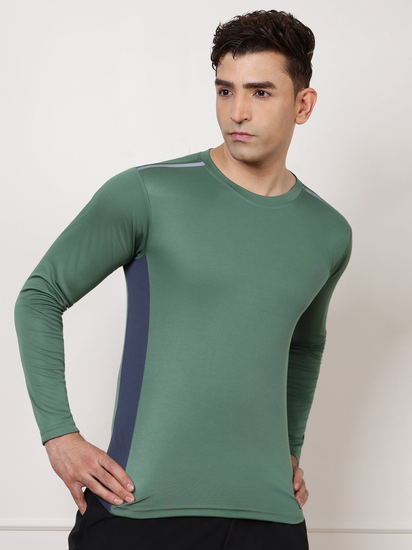 Men's Regular Dry Fit Gym Sports T-Shirt Light Green