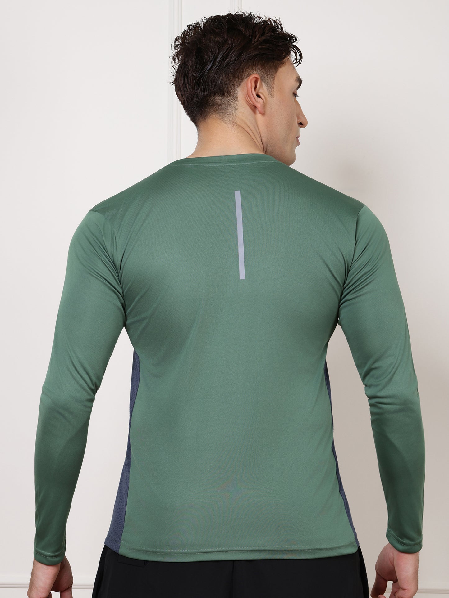 Men's Regular Dry Fit Gym Sports T-Shirt Light Green