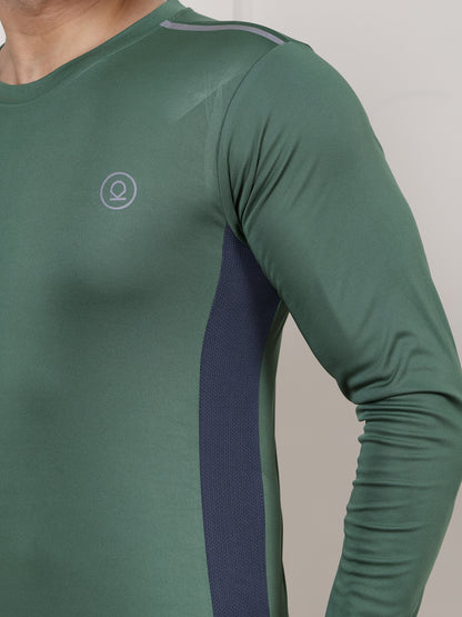 Men's Regular Dry Fit Gym Sports T-Shirt Light Green