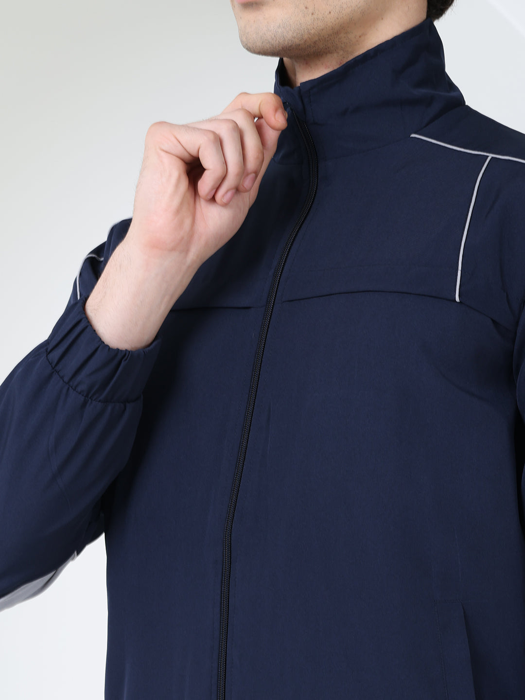 Men’s Navy Light Grey Colorblock Track Suit