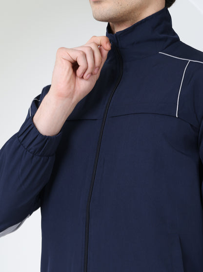 Men’s Navy Light Grey Colorblock Track Suit