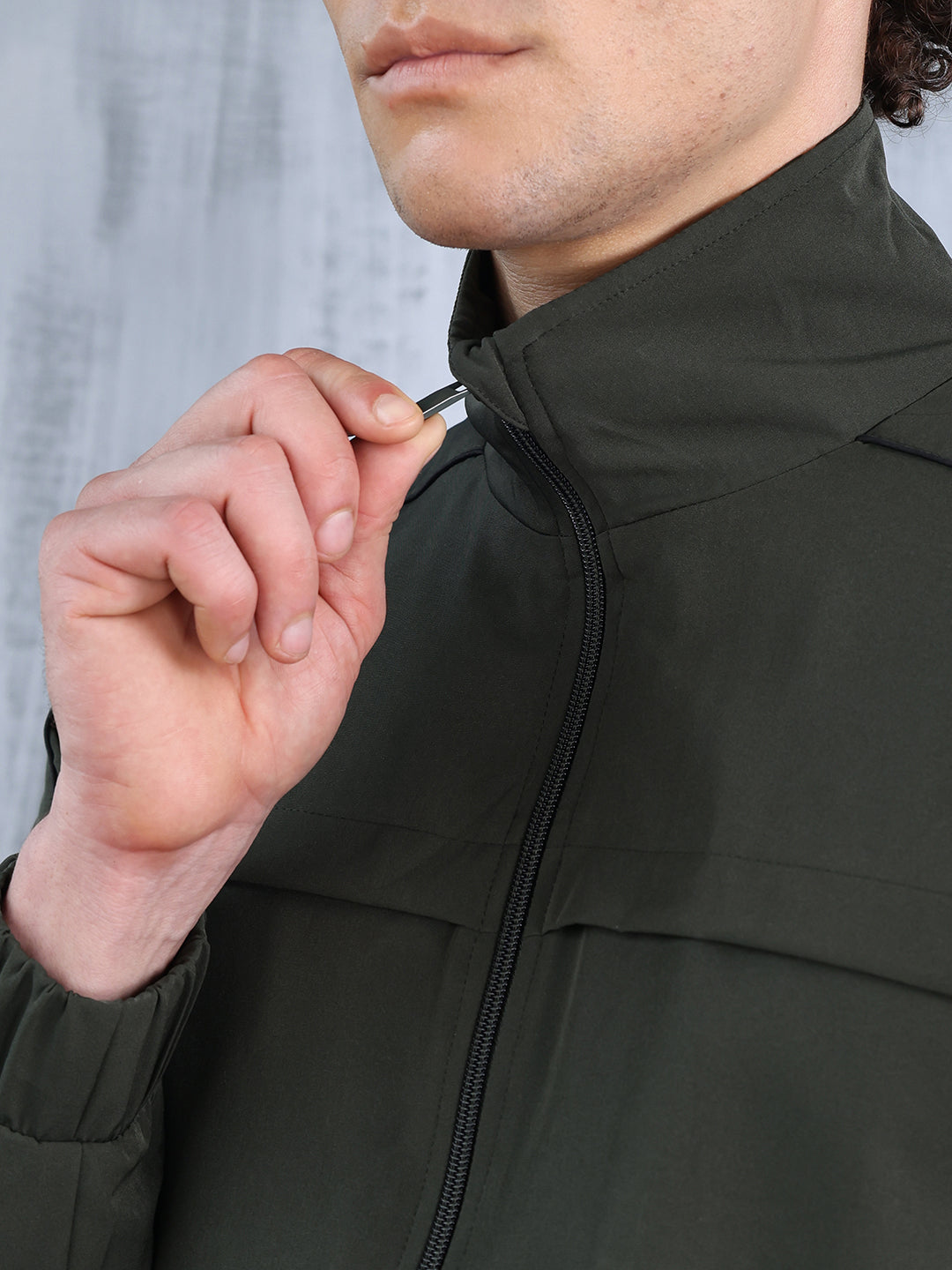 Men’s Olive Mouse Colorblock Track Suit