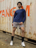 Men's Regular Dry Fit Gym Sports T-Shirt Navy Blue