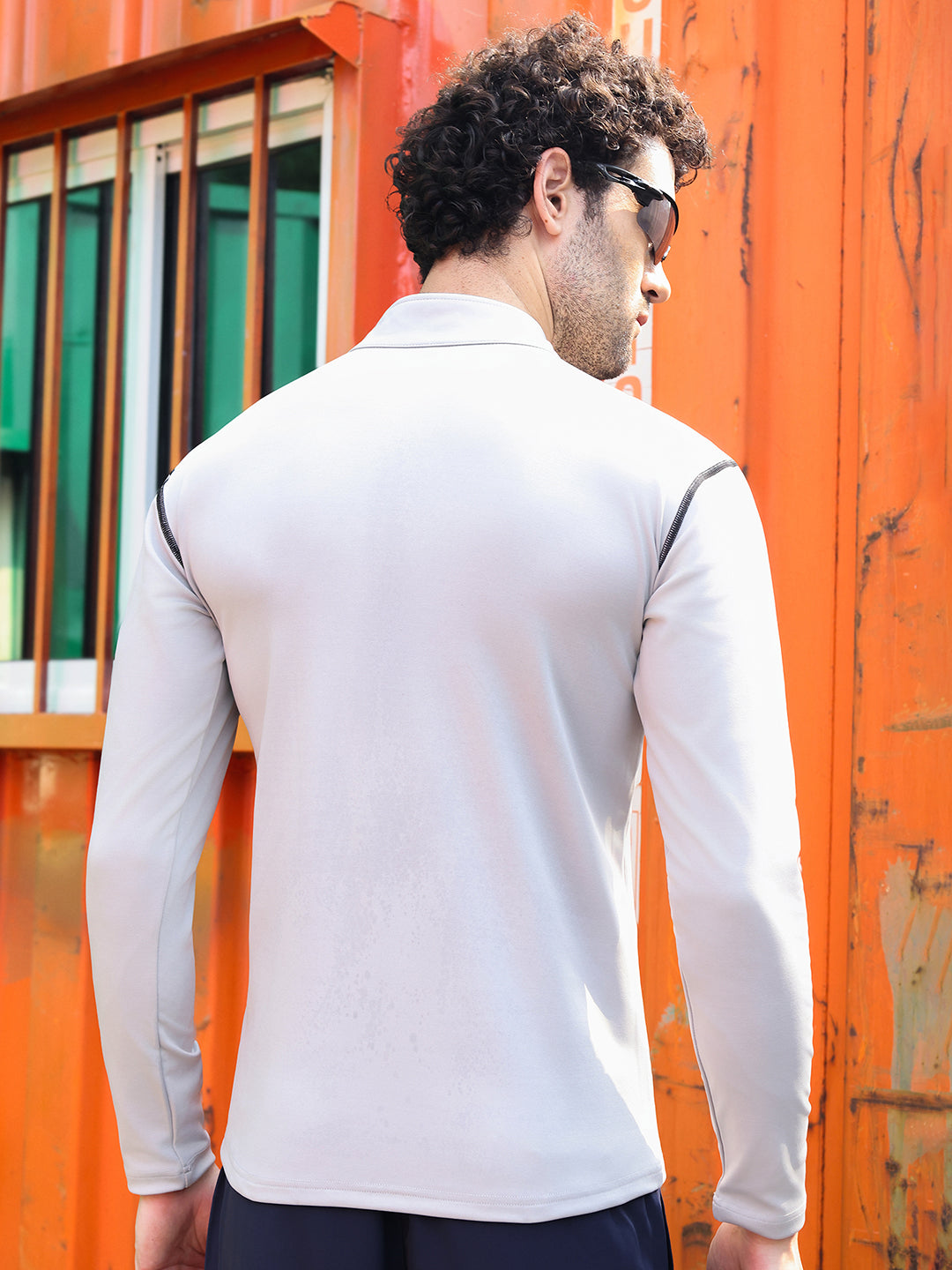 Men’s Performance Compression T-Shirt for Gym Grey