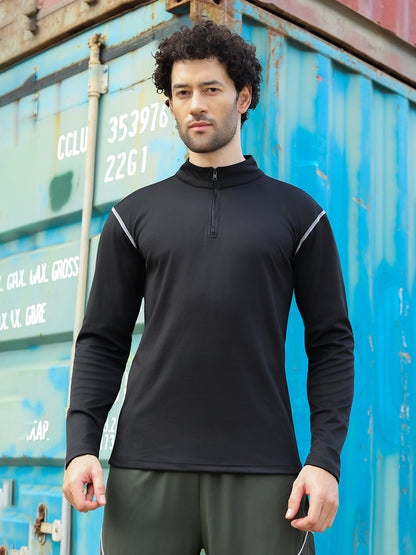 Men’s Full Sleeves Performance Compression T-Shirt for Gym Black