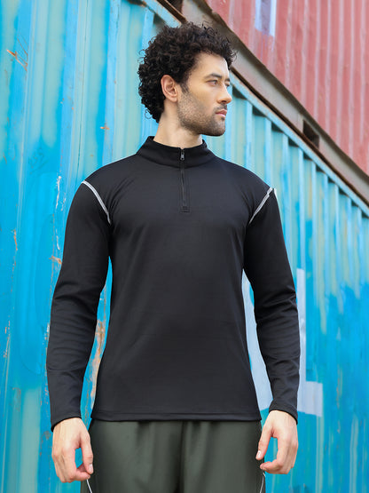 Men’s Full Sleeves Performance Compression T-Shirt for Gym Black