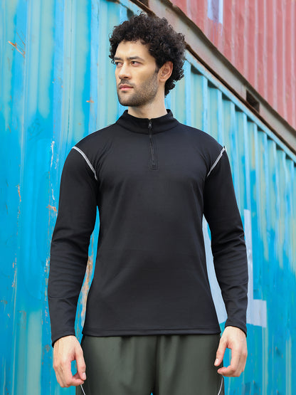 Men’s Full Sleeves Performance Compression T-Shirt for Gym Black