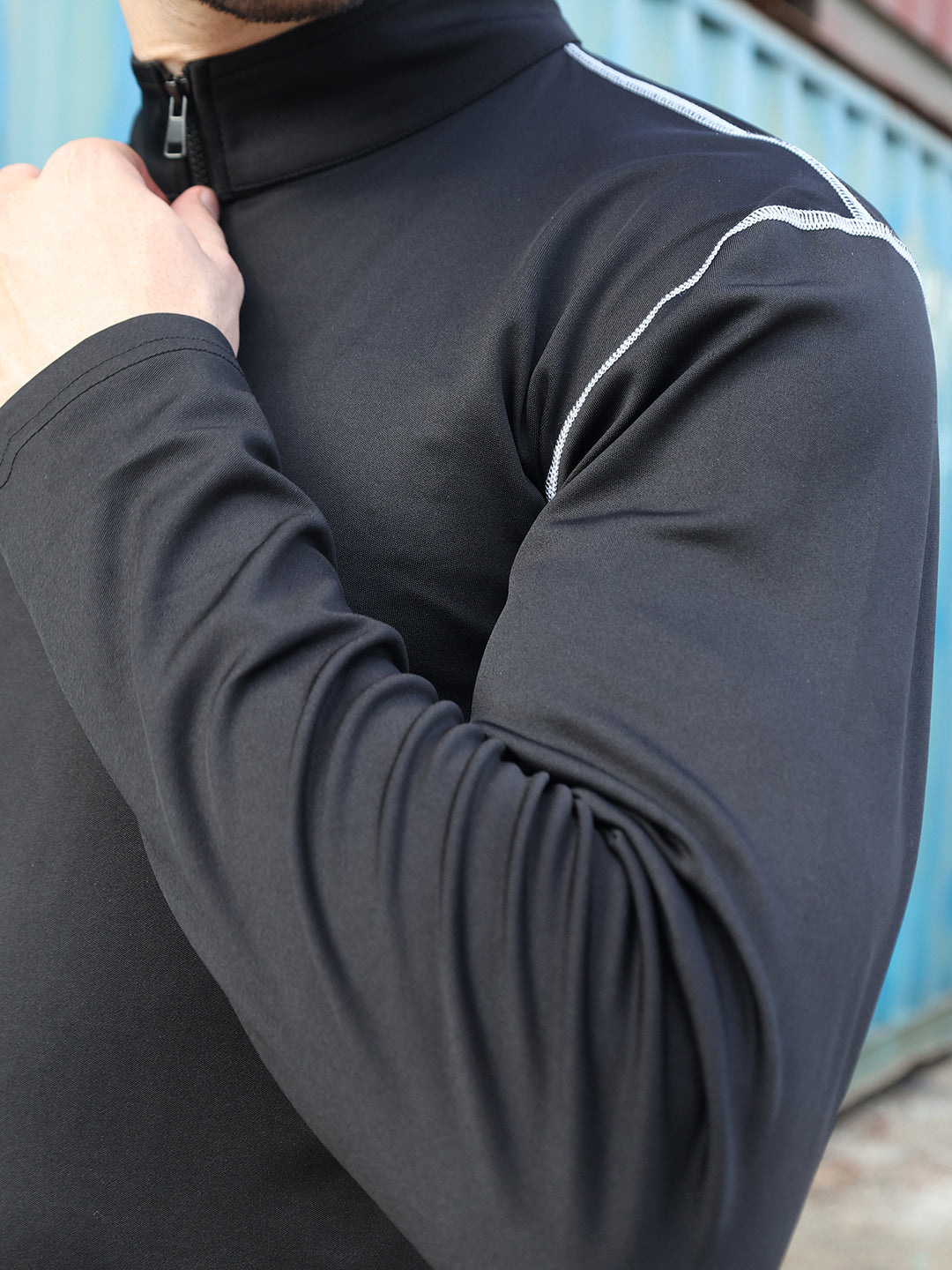Men’s Full Sleeves Performance Compression T-Shirt for Gym Black