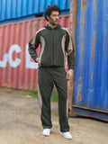 Men’s Olive & Mouse Colorblock Track Suit