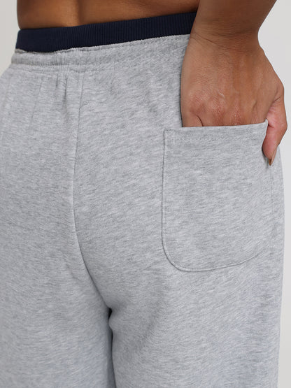 Women Relaxed Fit Wide Leg Trackpants Grey