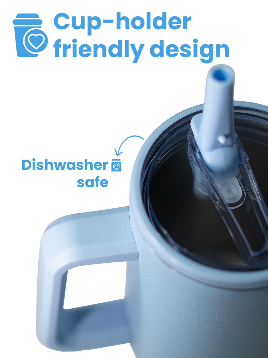 Chkokko Premium Insulated Tumbler - Blue 1200ml with Leak-Proof Lid