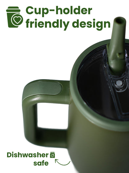 Chkokko Premium Insulated Tumbler - Olive 1200ml with Leak-Proof Lid