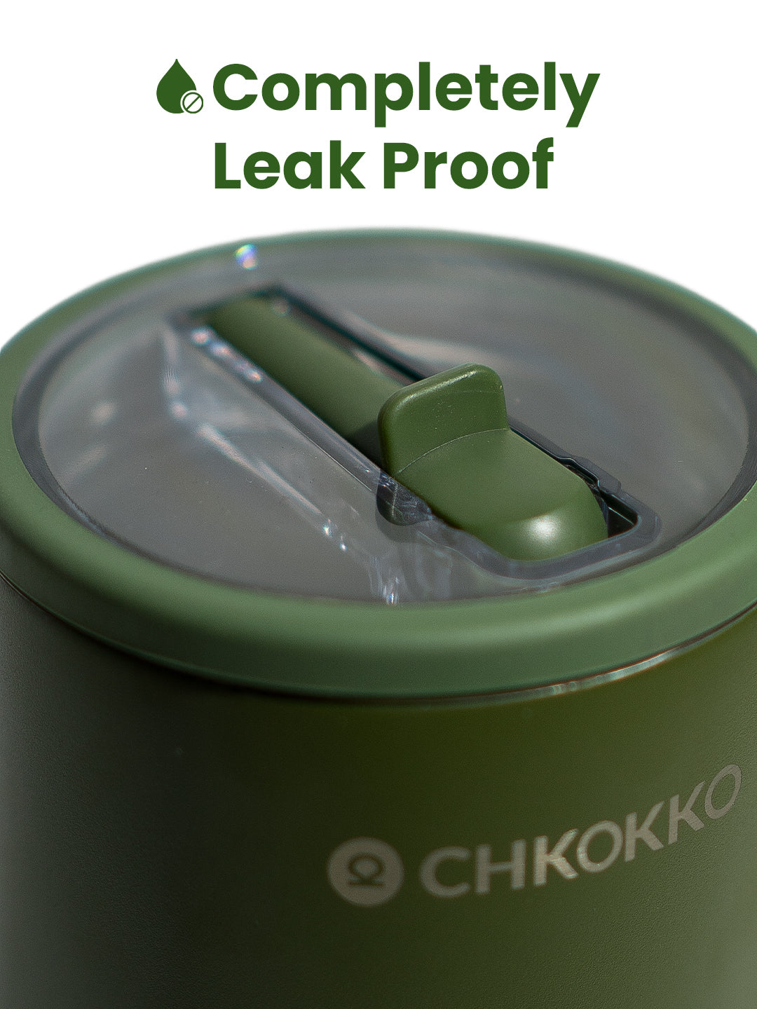 Chkokko Premium Insulated Tumbler - Olive 1200ml with Leak-Proof Lid