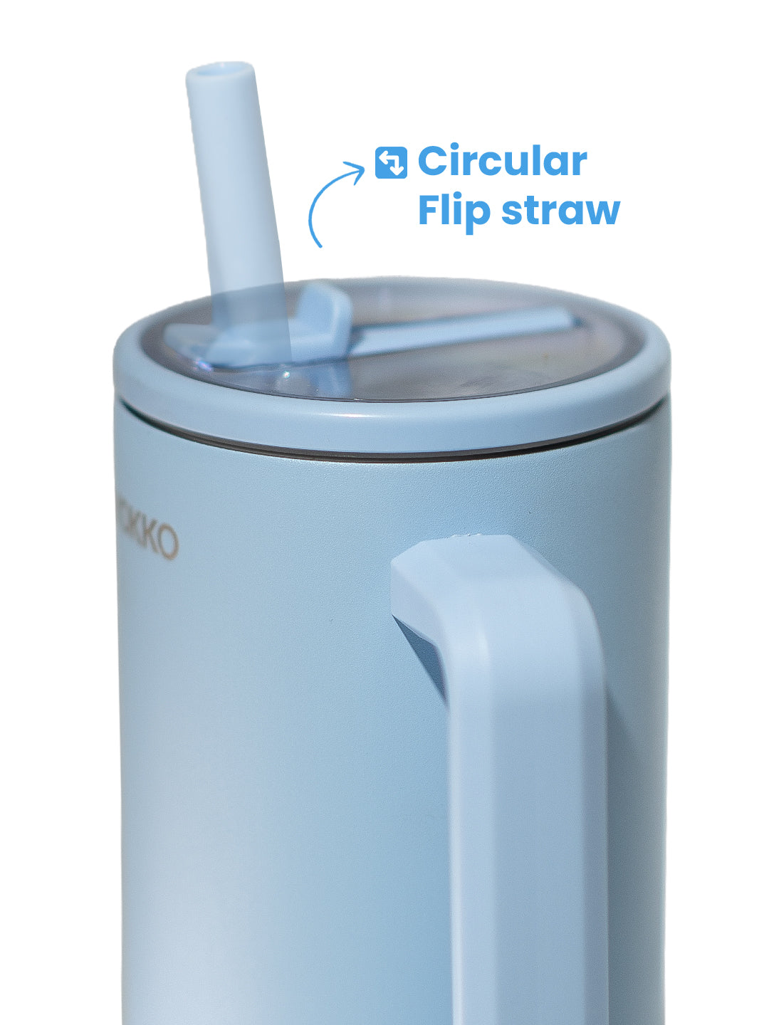 Chkokko Premium Insulated Tumbler - Blue 1200ml with Leak-Proof Lid