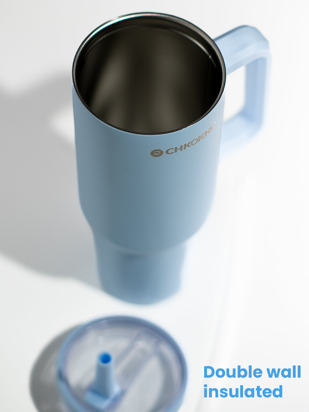 Chkokko Premium Insulated Tumbler - Blue 1200ml with Leak-Proof Lid