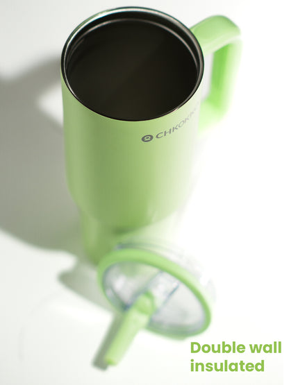 Chkokko Premium Insulated Tumbler - Green 1200ml with Leak-Proof Lid