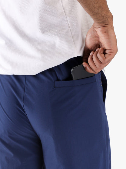 Arc Pant - Men's  Colorblock Wide-Leg Track Pants Navy Grey