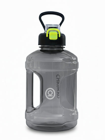 CHKOKKO 2.2L Large Sports Water Bottle with Handle & Leak-Proof Flip Cap