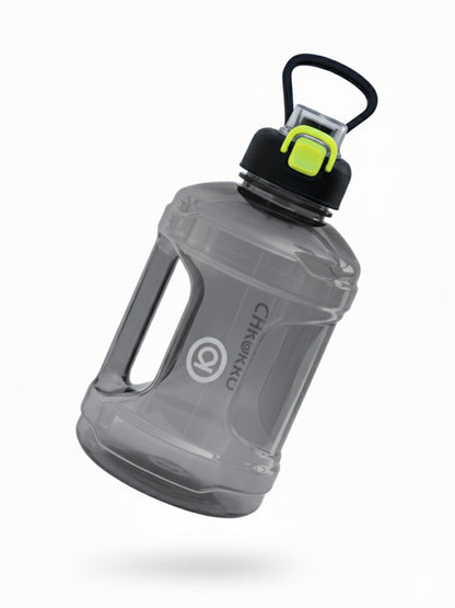 CHKOKKO 2.2L Large Sports Water Bottle with Handle & Leak-Proof Flip Cap