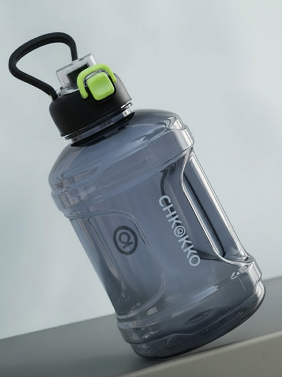 CHIKOKKO 2.2L Large Sports Water Bottle with Handle & Leak-Proof Flip Cap