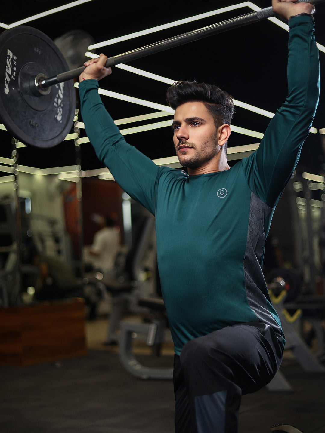 Men's Regular Dry Fit Gym Sports T-Shirt Dark Green