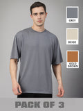 Men's Oversized T-shirts Pack of 3