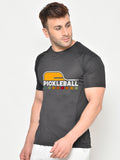 Men Printed Regular Gym Sports T-Shirt Black