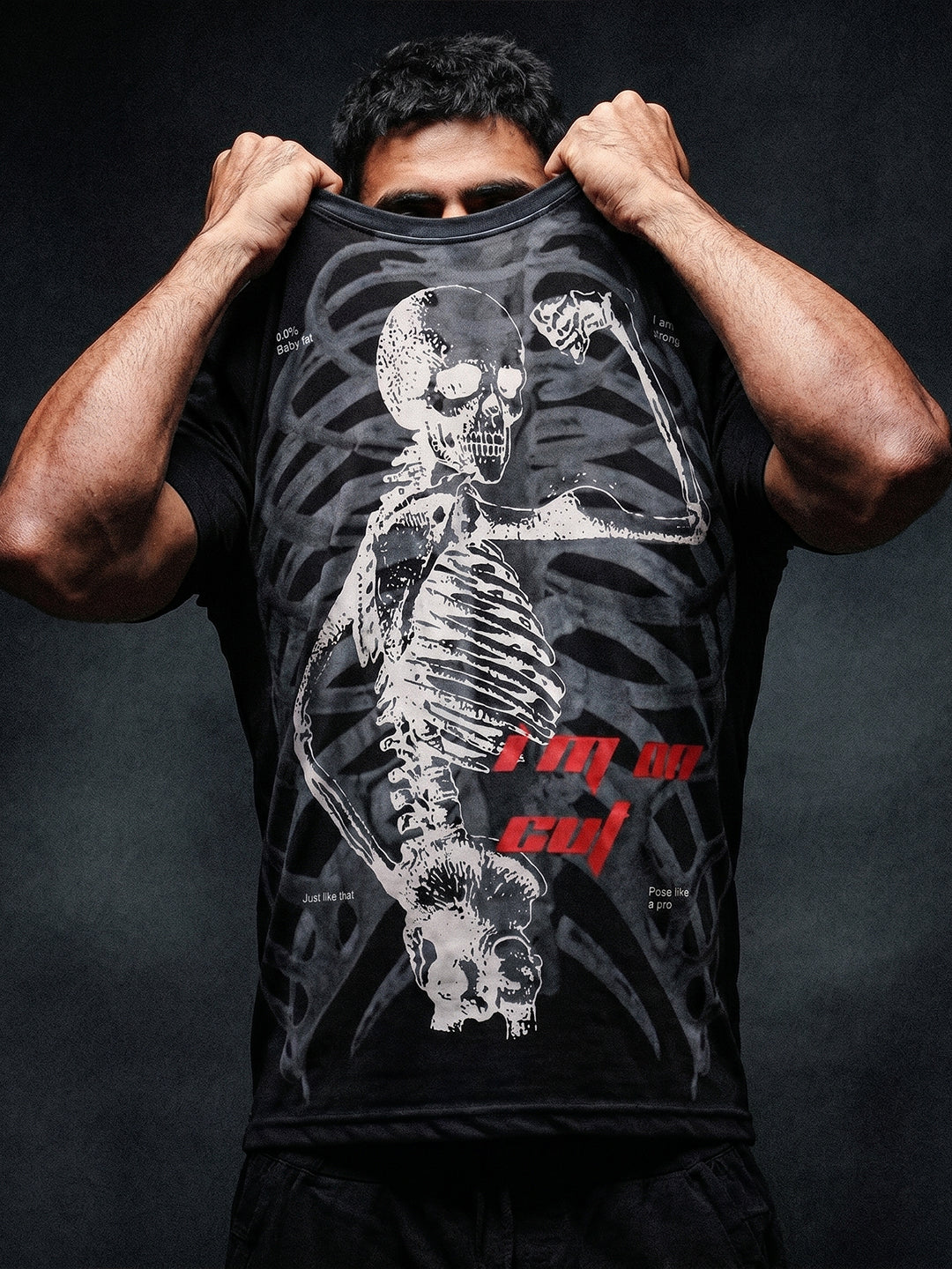 Men's Half Sleeve Graphic Gym T-shirt