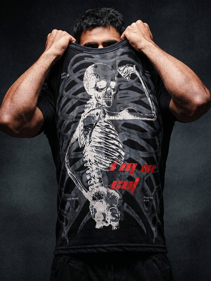 Men's Half Sleeve Graphic Gym T-shirt