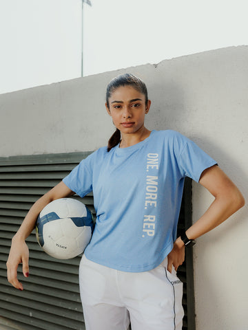 Women Round Neck Dry Fit Gym Sports T-Shirt
