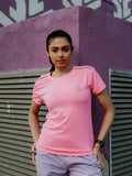 Women's Half Sleeve Dry Fit Gym T-Shirt | CHKOKKO