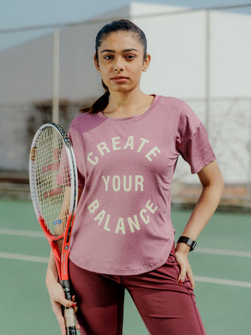 Women Round Neck Dry Fit Gym Sports T-Shirt