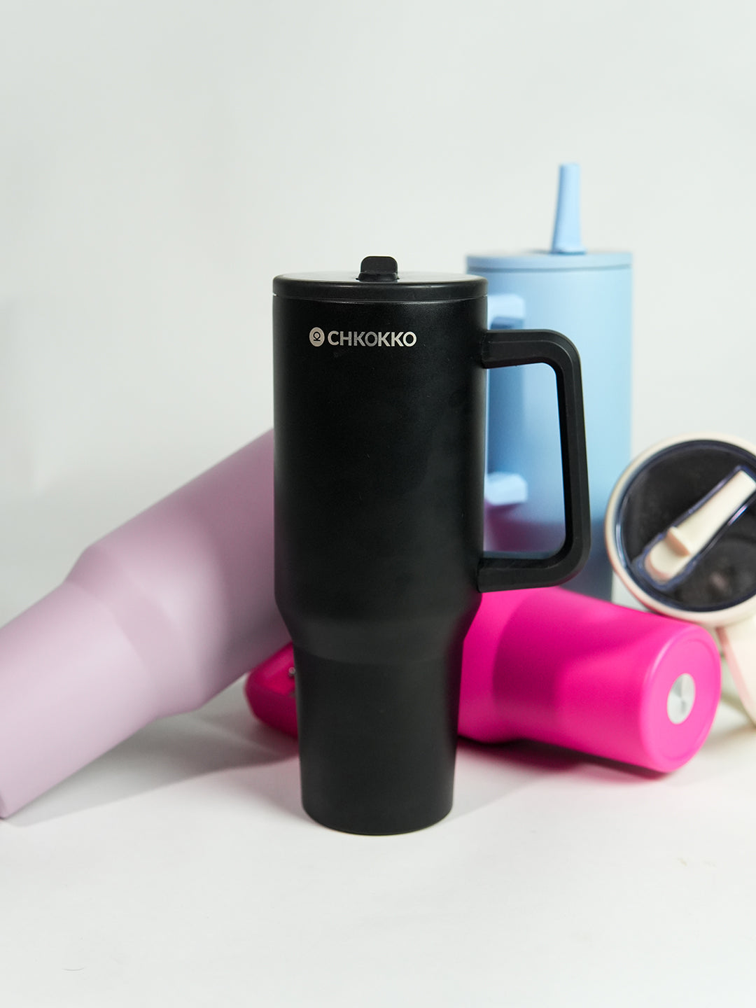 Chkokko Premium Insulated Tumbler - Black 1200ml with Leak-Proof Lid