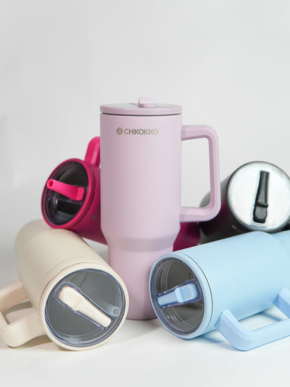 Chkokko Premium Insulated Tumbler - Lavender 1200ml with Leak-Proof Lid
