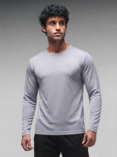 Men's Regular Dry Fit Full Sleeve Gym T-Shirt Sand
