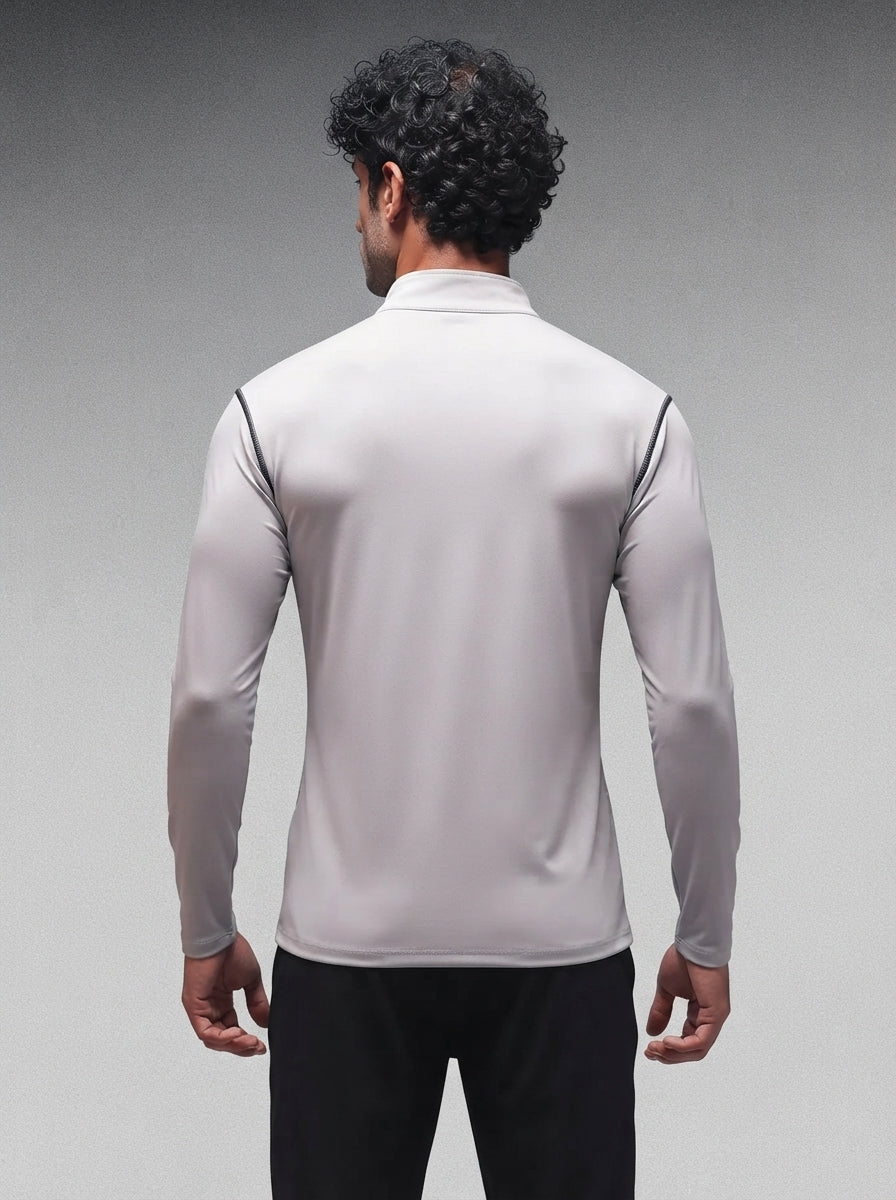 Men’s Performance Compression T-Shirt for Gym Grey