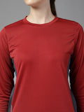 Women's Round Neck Active Wear Sports T-Shirt | CHKOKKO