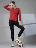 Women's Round Neck Active Wear Sports T-Shirt | CHKOKKO