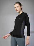 Women's Round Neck Active Wear Sports T-Shirt | CHKOKKO