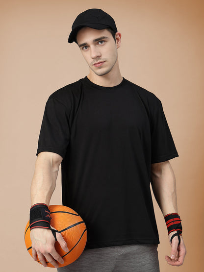 Men’s Oversized Relaxed Fit Cotton T-Shirt Black