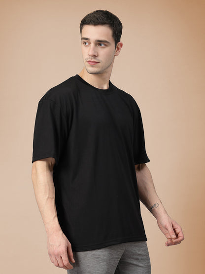 Men’s Oversized Relaxed Fit Cotton T-Shirt Black