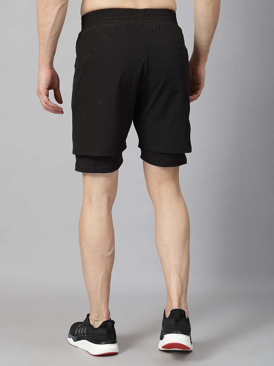 Men Running Sports Double Layered Shorts With Pocket | CHKOKKO