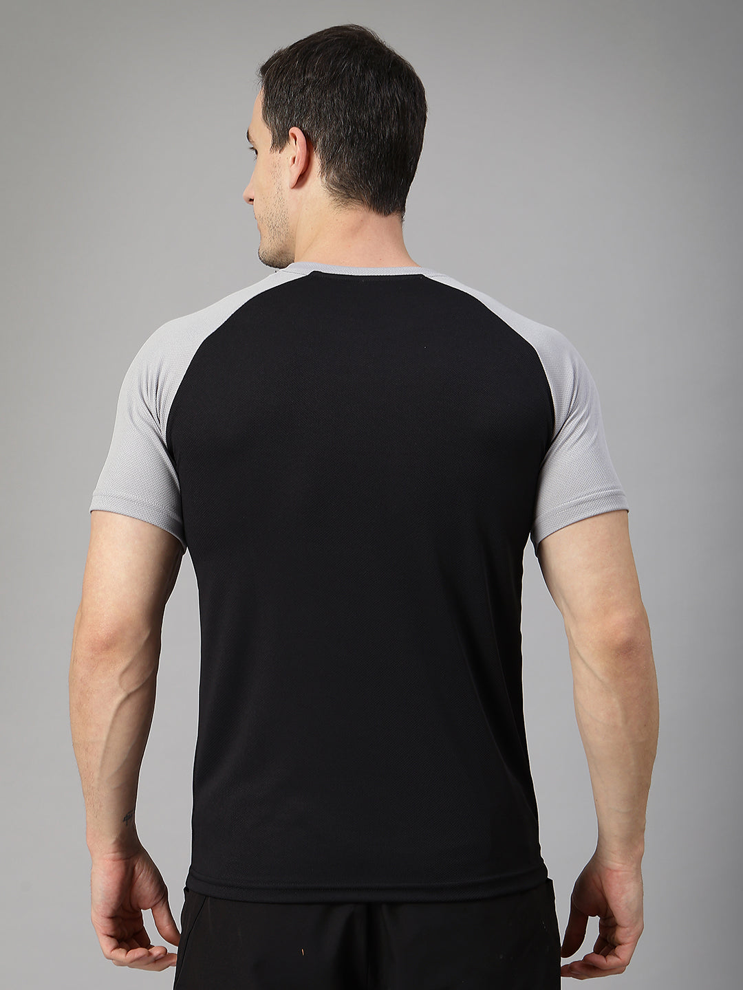 Men's Solid Raglan Dry Fit Gym T-Shirt | CHKOKKO