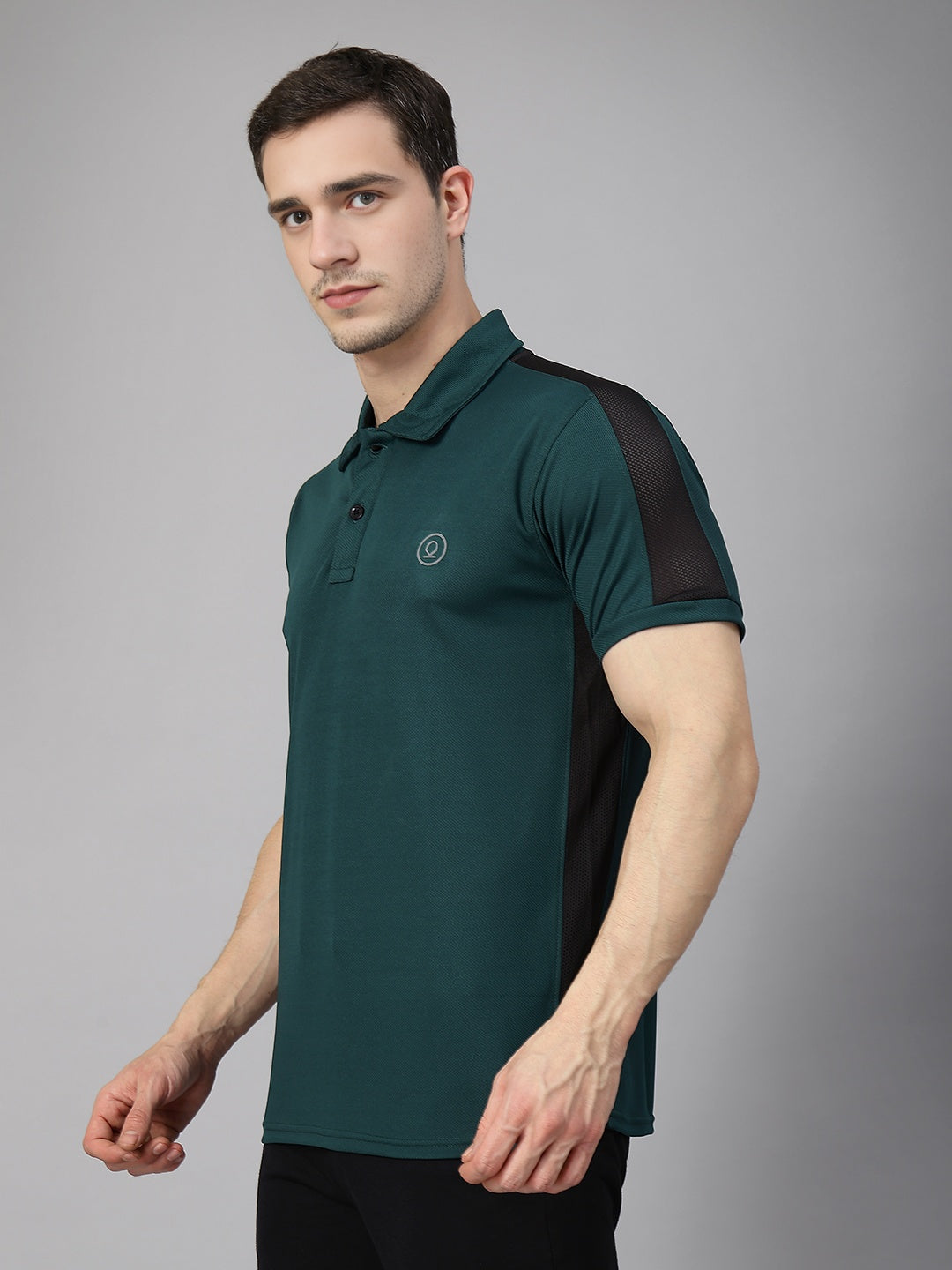 Men's Regular Dry Fit Gym Sports T-Shirt Dark Green