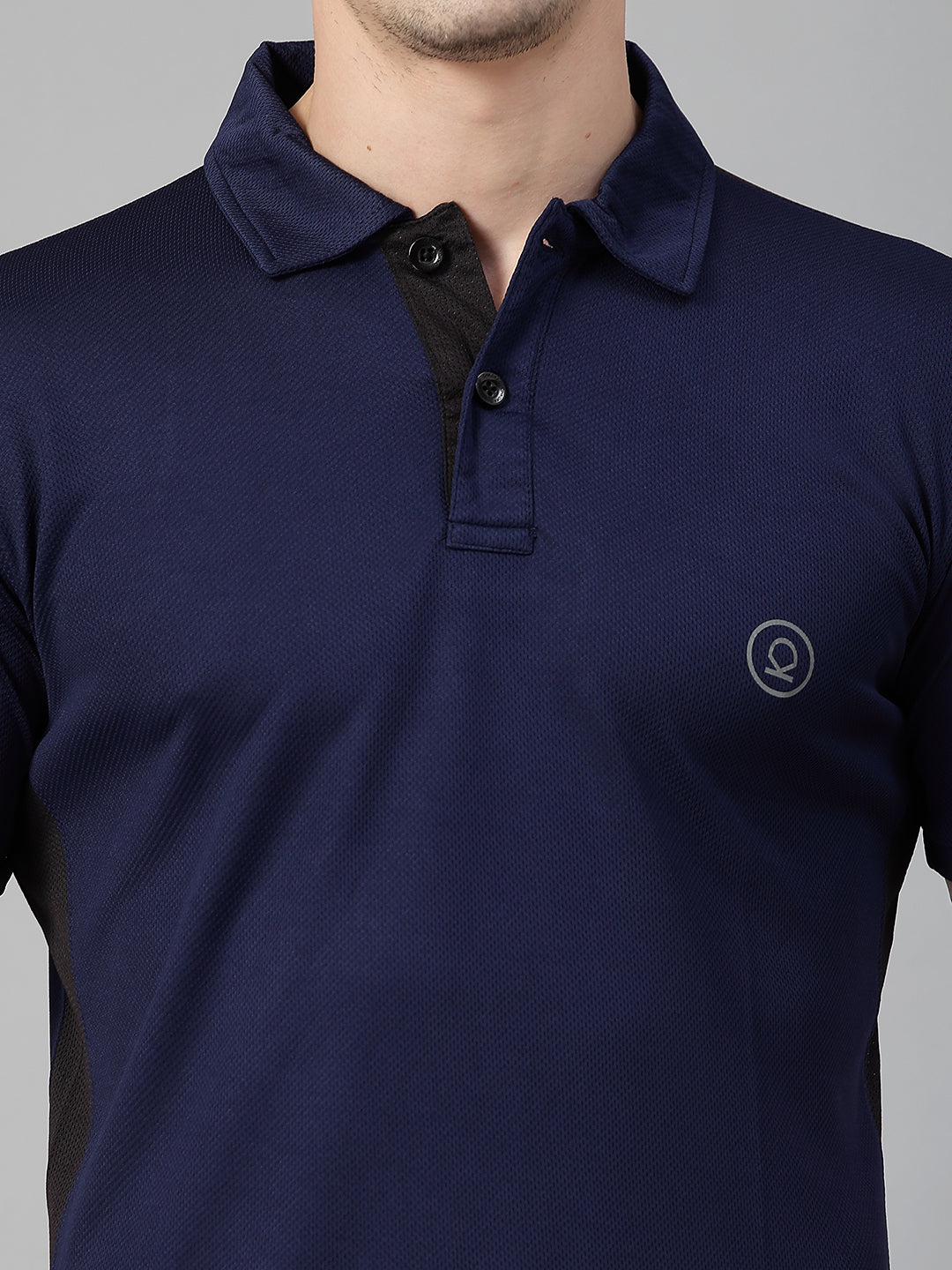 Men Regular Dry Fit Half Sleeve Polo T-Shirt Navy Blue
